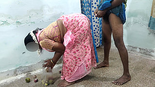 My College Professor Invited Me to His House One Day and I Had Sex with Her While She Was Picking Vegetables