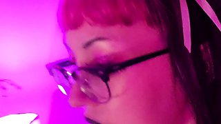 Teen Glasses Cam with Big Boobs