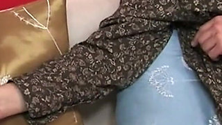 Busty Blonde MILF Rides Hard and Gets Cum on Ass