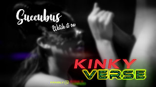 Succubus Blowjob Facial  Noir Black and White Demon Girl Scene Kinkyverse