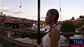 Thai babe's steamy POV BJ under sunny skies