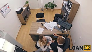 Loan4k. she got her loan after a proper blow-job and hardcore on the office table
