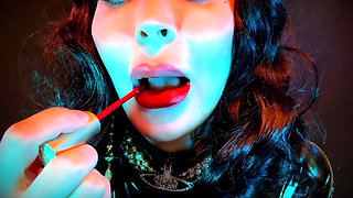 Red Lips Worship: Cum on Your Knees - Lip Fetish, Lipstick Fetish, Lip Gloss, POV, Jo