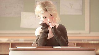 Sweet and Wet Dreams in University Classroom for Cute Gwen Stacy - Animated Porn 2026