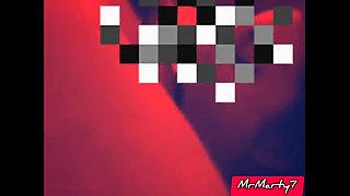 Amateur Brunette Fucks in Red Room - Cum in Mouth Blowjob