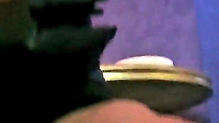 Stina Stone Femdom Feetworship Barefeet Licking Foot Gagging by German Mistress in Leather Gloves Part 1