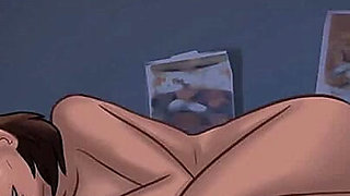 Summertime saga: horny stepmom fucks her stepson hard on his bed ep 188