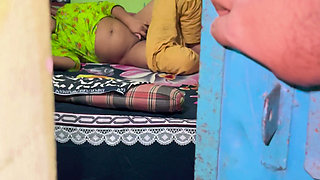 My StepSister Watching Porn Masturbation Caught In Live