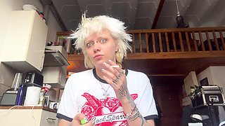 Smoking a Cigarette Lazy Coffee No Makeup
