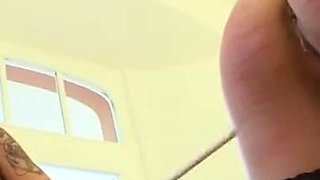 Fingering and spanking this little slut