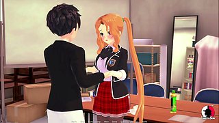 Let's play with an anime twist and an internal cumshot