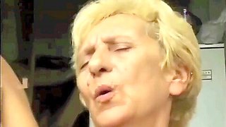 Ugly Granny gets DP cum piss farts by satyriasiss