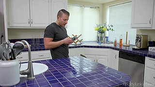 Codey Steele's Naughty Fantasy Unfolds in Kitchen Heat