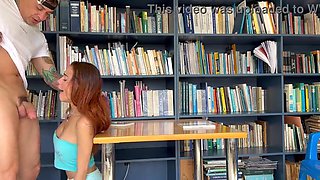 Tryst at the library finished in bang-out, total movie on Crimson...