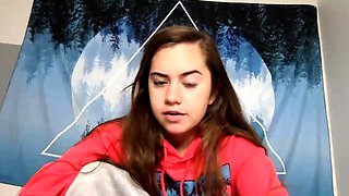 Webcam teen plays solo