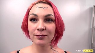 Czech Casting’s Kristyna Heat in a Redhead Audition Play