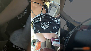 Hot Hitchhiker with no Panties- 'will Ride 4 a Ride'