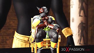 Anubis and Egypt's cartoon dirt by 3DXPassion