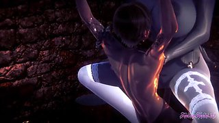 Lady Dimitrescu Footjob & Hardcore BDSM Fuck - Resident Evil Hentai Anime Porn