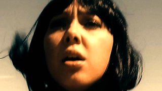 Lesbian Eve Angel licks big boobs