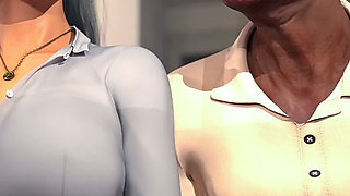 Being a Wife (v1.220p) - P8 - the Slutty Stepmom Helps Her Stepson Cum While on a Family Trip to the Beach