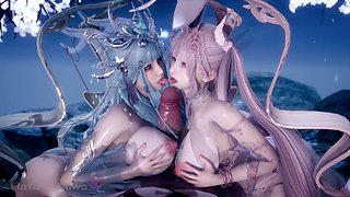 Intense Rough Stepsister Fuck Fest  Horny Slutty Step Sisters Get Their Hot Asses Pounded Hard and Swallow Every Drop of Cum