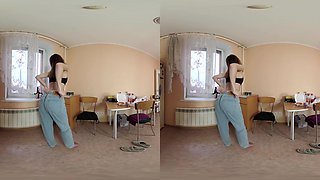 Lida In The Kitchen - Teen Redhead Solo Model Toying Kitchen