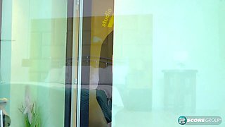 Sexy 47-year-old realtor Miss Sally fucks her young assistant