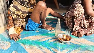 Desi Bhabhi Drunk Sex With Neighbor - Big Tits Indian Aunty Anal & Handjob