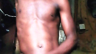 African Boy Jerking off at Home