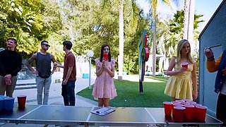 Thea Summers A College Party Girl Enjoys Frat House Double