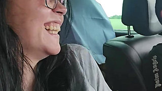 Vaping Naked During Drive Car