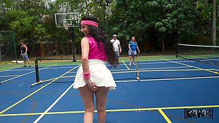 Selena Ivy's Tennis Encounter Ignites Wild Passion