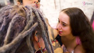 Admirable Anuskatzz and Lily Lu's ball gagged video