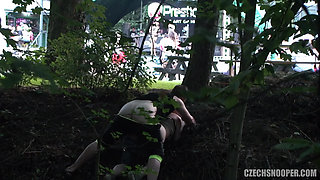 Czech Snooper 4 Festival Slut Fucked in Public During an Exhibitionist Hookup!
