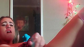 Amateur brunette Michelle with small tit