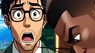 Cuckold Husband Came Home From Work Too Early and Caught His Wife Fucking the Gardener. Anime. Hentai