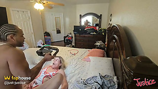 Nurse Charlie Nurses Big Black Cock to Life & Takes Pussy Full of Cum