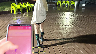 Anal & Let Them Control My Svakom Jordan Toy - Squirt in Parking Lot