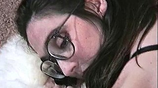 Beautiful amateur brunette lesbians at play