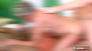 CLASSIC MONDAY: 75-year-old granny Sandra Ann fucks two young studs