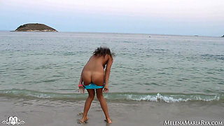 Horny Nude on Beach