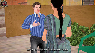 Horny Desi Indian Bhabhi: Hardcore Outdoor Secret Sex with Boyfriend in the Forest English Subtitles
