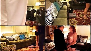 Lustful mature swingers playing out their cuckold fantasy