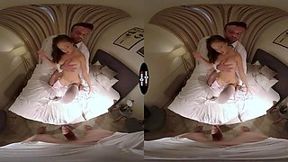 Wedding Day Threesome: Blowjob, Doggy  Cowgirl VR Porn