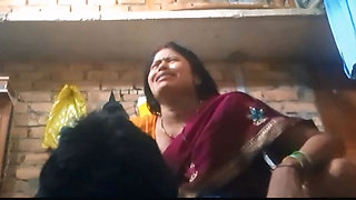 Hot Indian Mom Fucks Stepson in Bathroom - Asian Maid Mature Sex