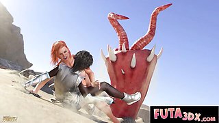 Cover-girl Alien - futanari video - Futa3DX