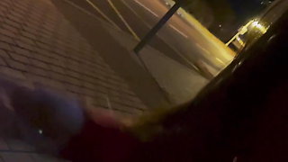 Naughty blowjob in the bus station