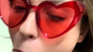Real amateur college coed teens blowjob cumshot