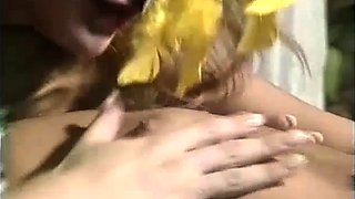 Clothed euro satin glamour spex babes lesbian pussy toying